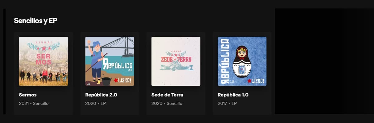 Liska! Sencillos