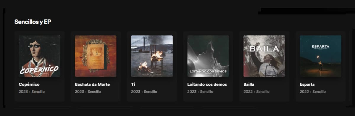 Rebeliom do Inframundo Sencillos Rebeliom do Inframundo Sencillos